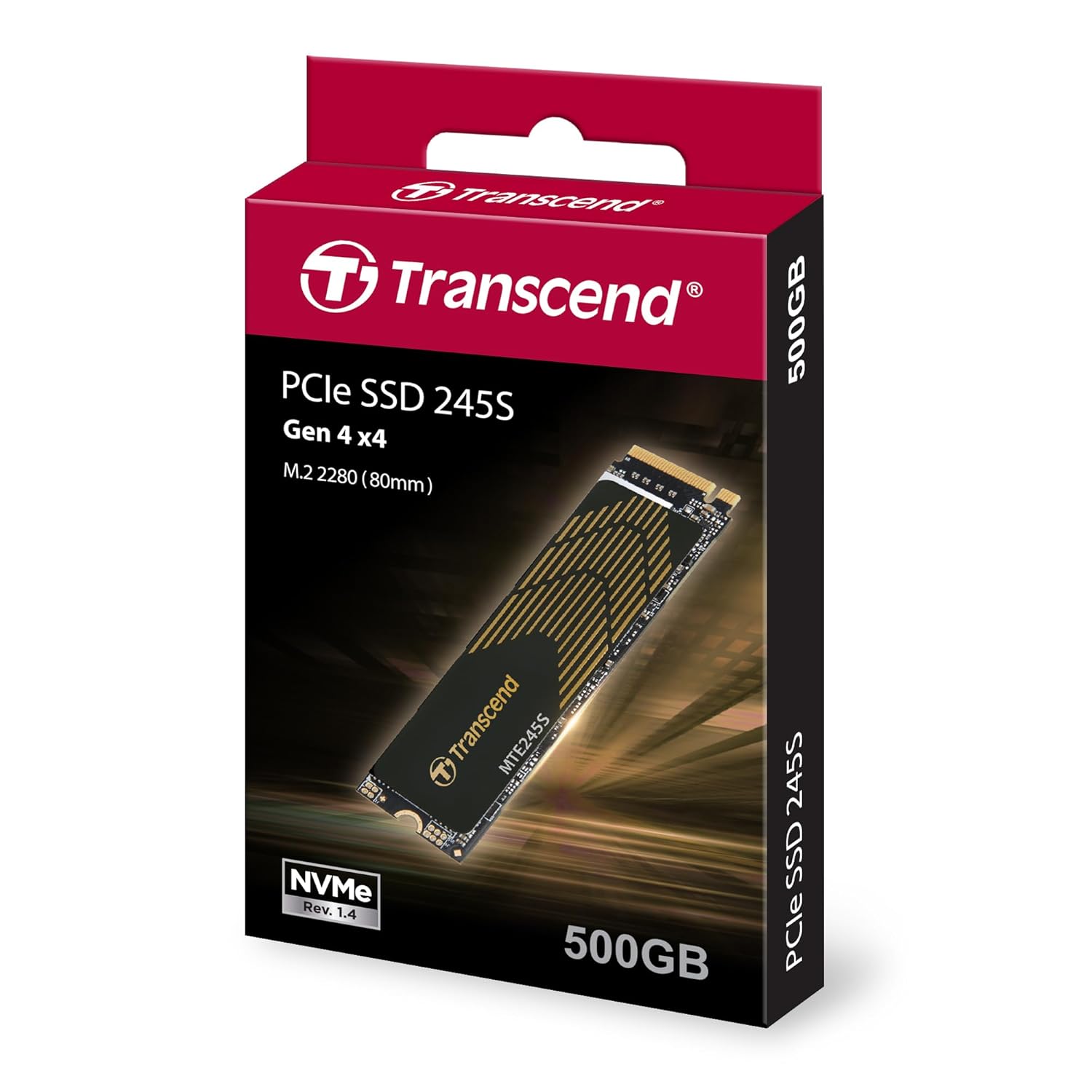 Transcend 245S M.2 NVME SSD 2280 PCIe Gen4x4 3D NAND Flash SSD | Read Speed Upto 5300 MB/s | Graphene heatsink Transcend 245S M.2 NVME SSD 2280 PCIe Gen4x4 3D NAND Flash SSD | Read Speed Upto 5300 MB/s | Graphene heatsink